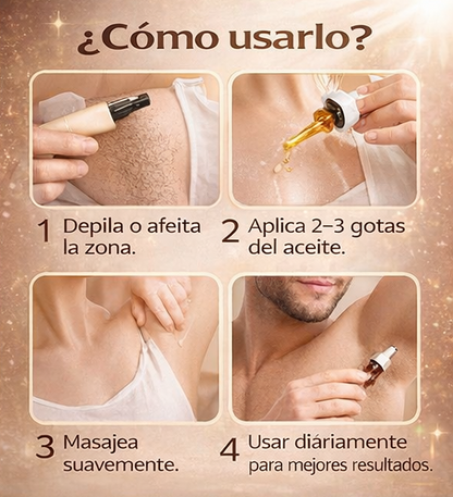 Aceite de Cyperus Rotundus – Menos Vello, Menos Manchas y Piel Suave en Todo el Cuerpo