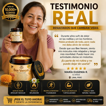 Bee Venom - Crema de abejas para aliviar el dolor articular